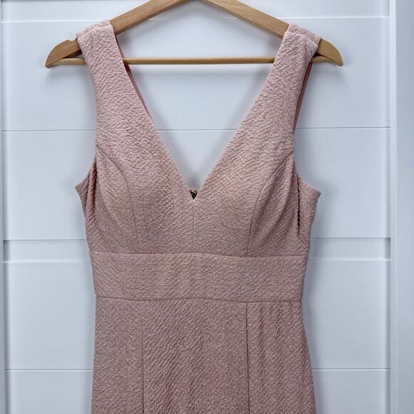 Speechless Women's V-Neck Sleeveless Shimmer Gown‎ Size 5  Dress - Blush Pink - - Picture 2 of 11